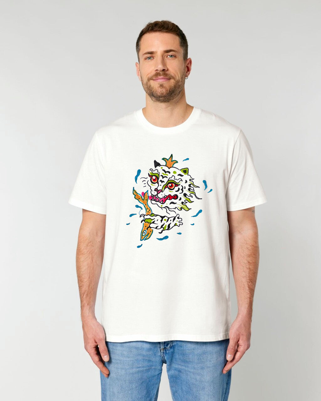 Wild Bite Tee – Off White (Unisex)