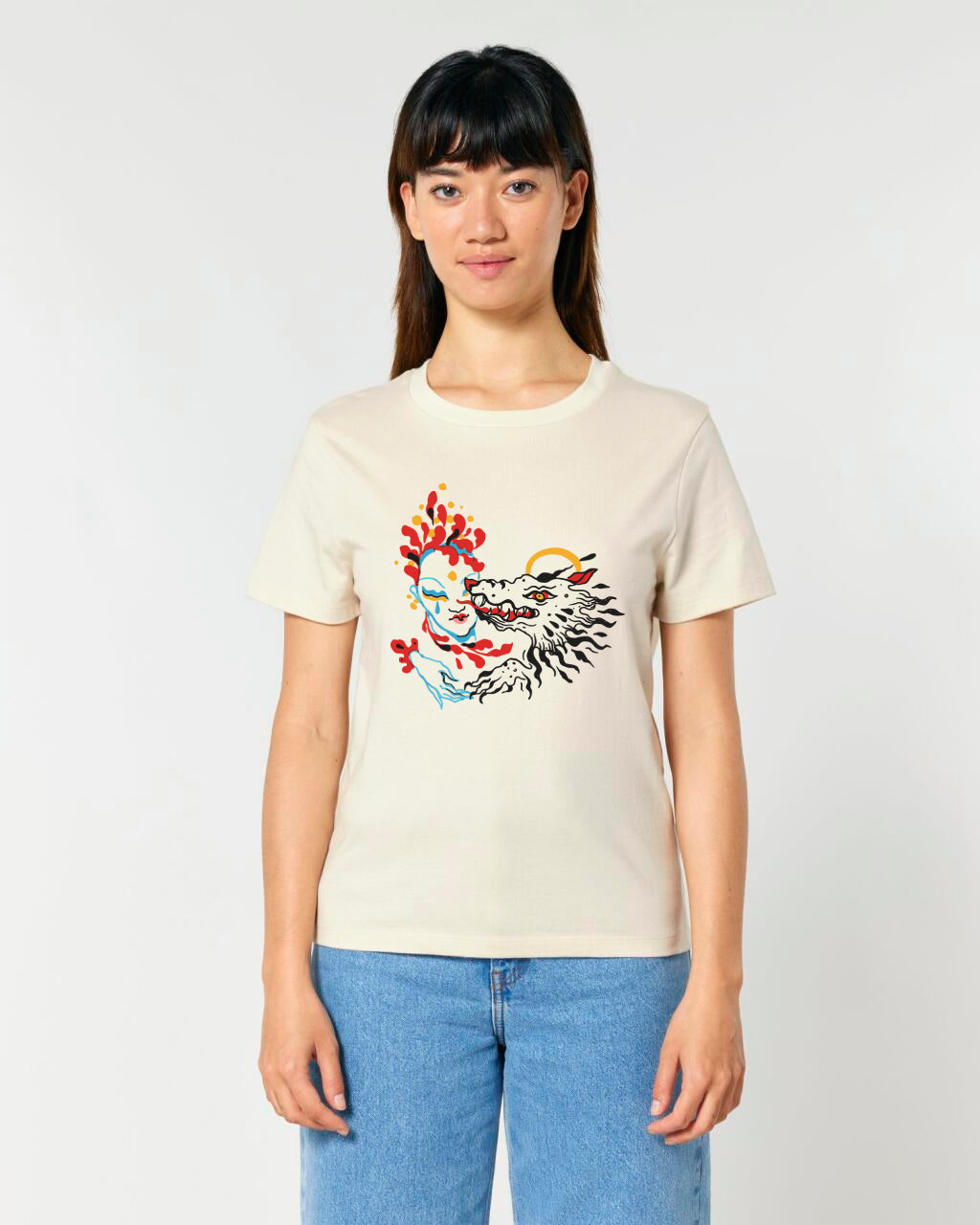 Wolf & Muse Tee – Natural (Women)